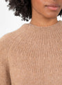 Raglan Taper Sleeve Jumper Fawn Fawn HIMALA (model close up) at Couverture & The Garbstore