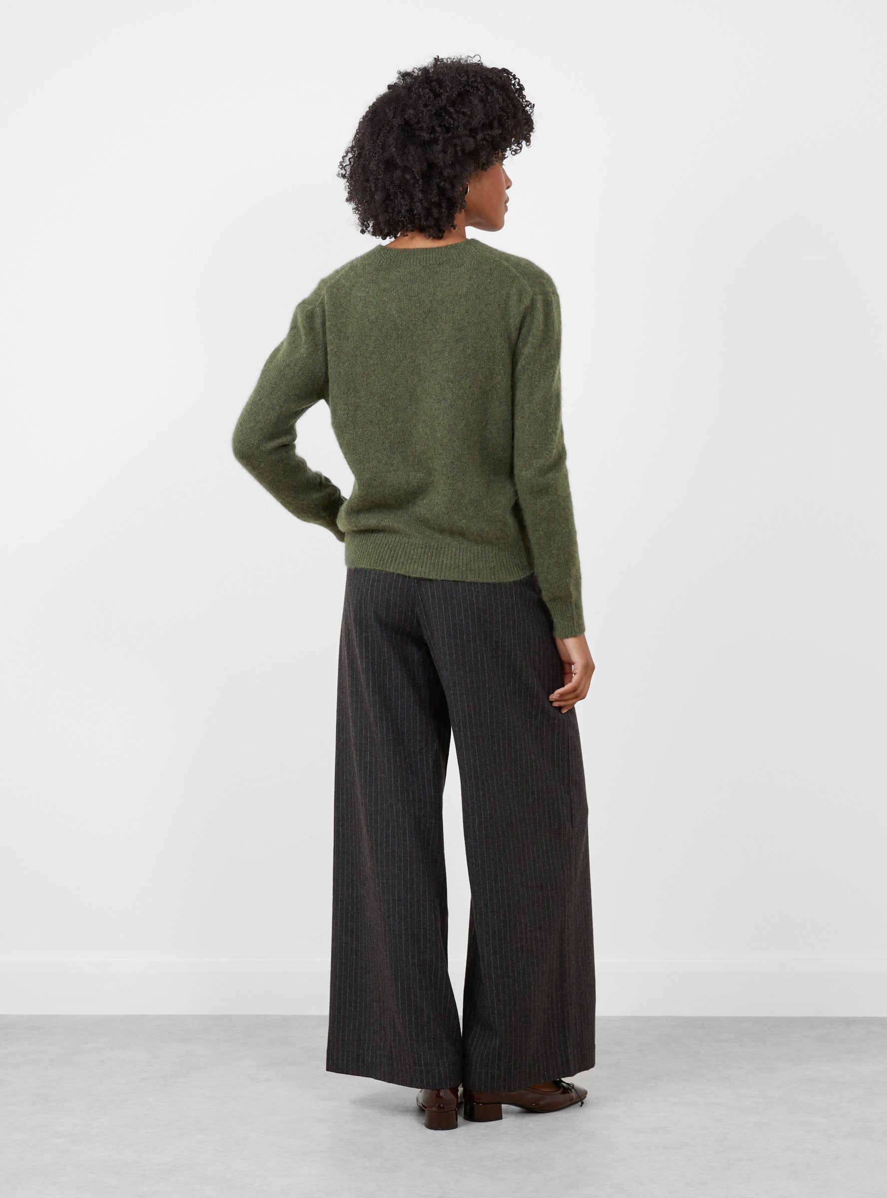 Numbus V Neck Jumper Scarab Scarab HIMALA (model back) at Couverture & The Garbstore