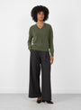 Numbus V Neck Jumper Scarab Scarab HIMALA (model front) at Couverture & The Garbstore