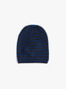 Striped Nimbus Ribbed Hat Black by Himalayan Cashmere(top view) at Couverture & The Garbstore