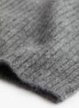 Nimbus Ribbed Hat Thunder by Himalayan Cashmere(wool closeup) at Couverture & The Garbstore