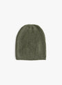 Nimbus Ribbed Hat Scarab by Himalayan Cashmere (top view) at Couverture & The Garbstore