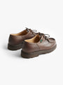 M Michael Shoe Dark Brown PARABOOT (back) at Couverture & The Garbstore