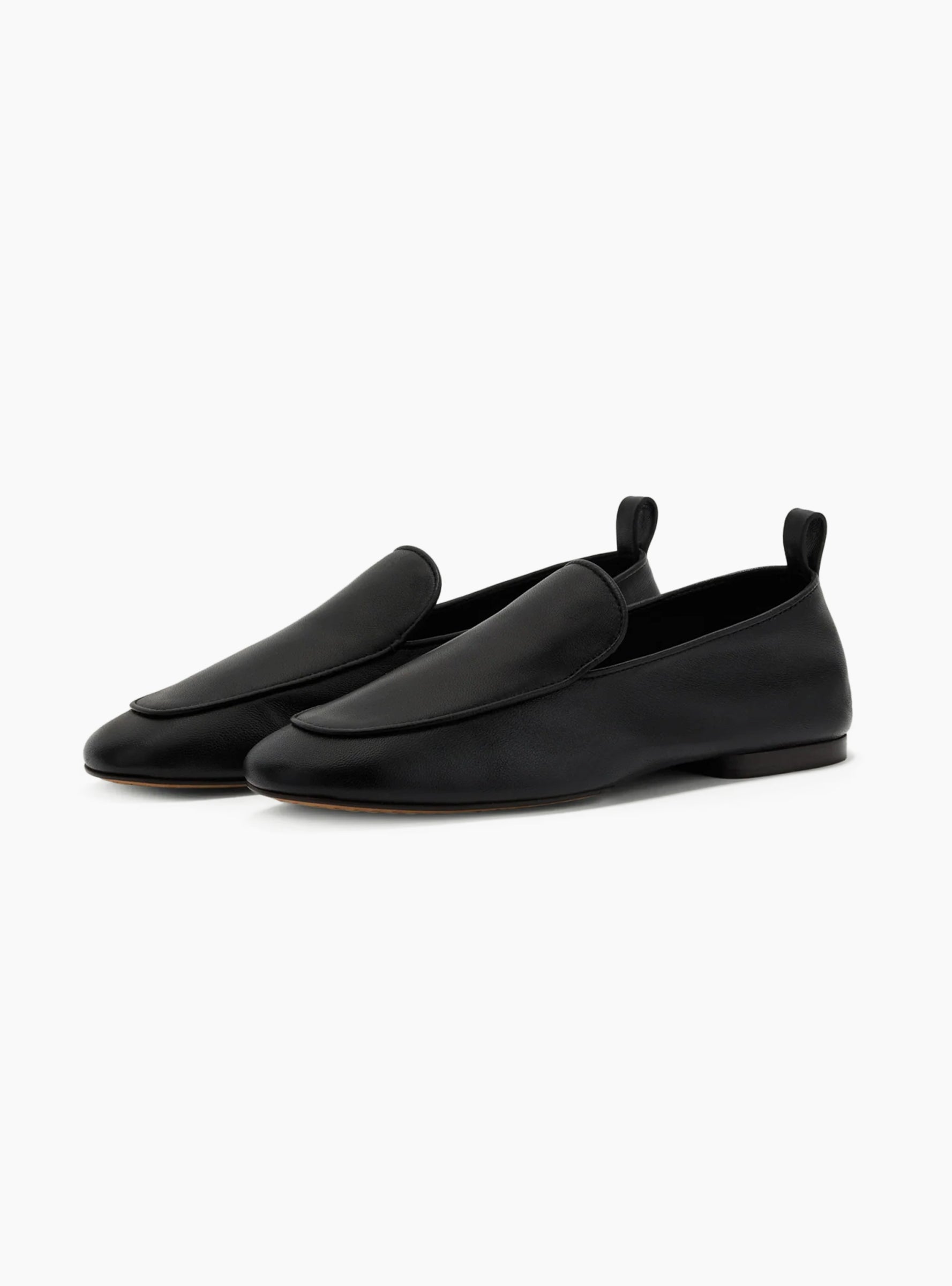 Nine Loafers Black Black SOEUR Front_View at Couverture & The Garbstore