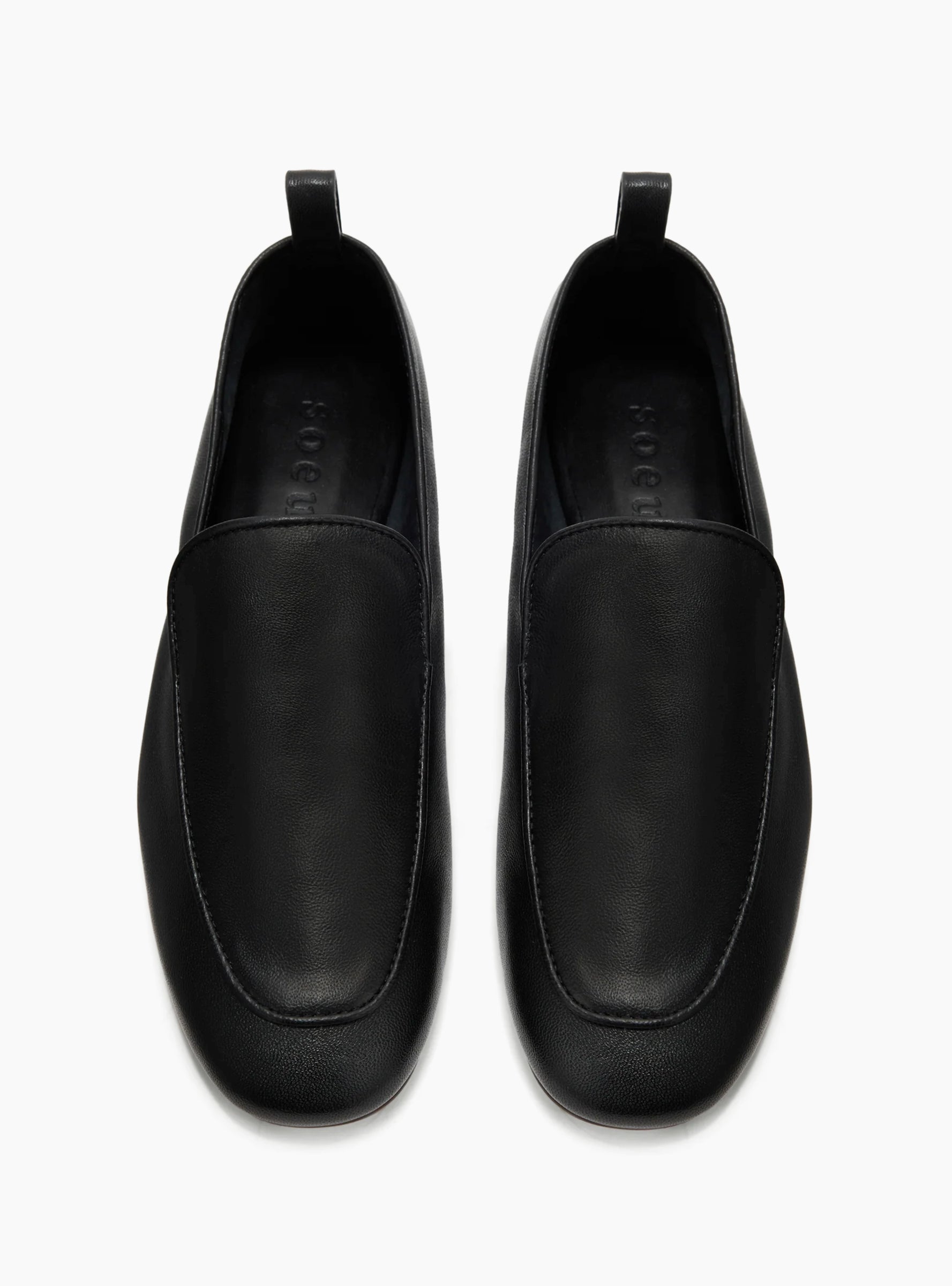 Nine Loafers Black Black SOEUR Top_View at Couverture & The Garbstore