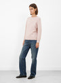 Envie Jumper Pale Pink Pale Pink SOEUR (model side) at Couverture & The Garbstore