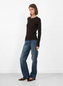 Jamie Jumper Chocolate Chocolate SOEUR model side) at Couverture & The Garbstore
