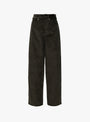 Gunther Trousers Dark Brown Dark Brown SOEUR_Front_View at Couverture & The Garbstore