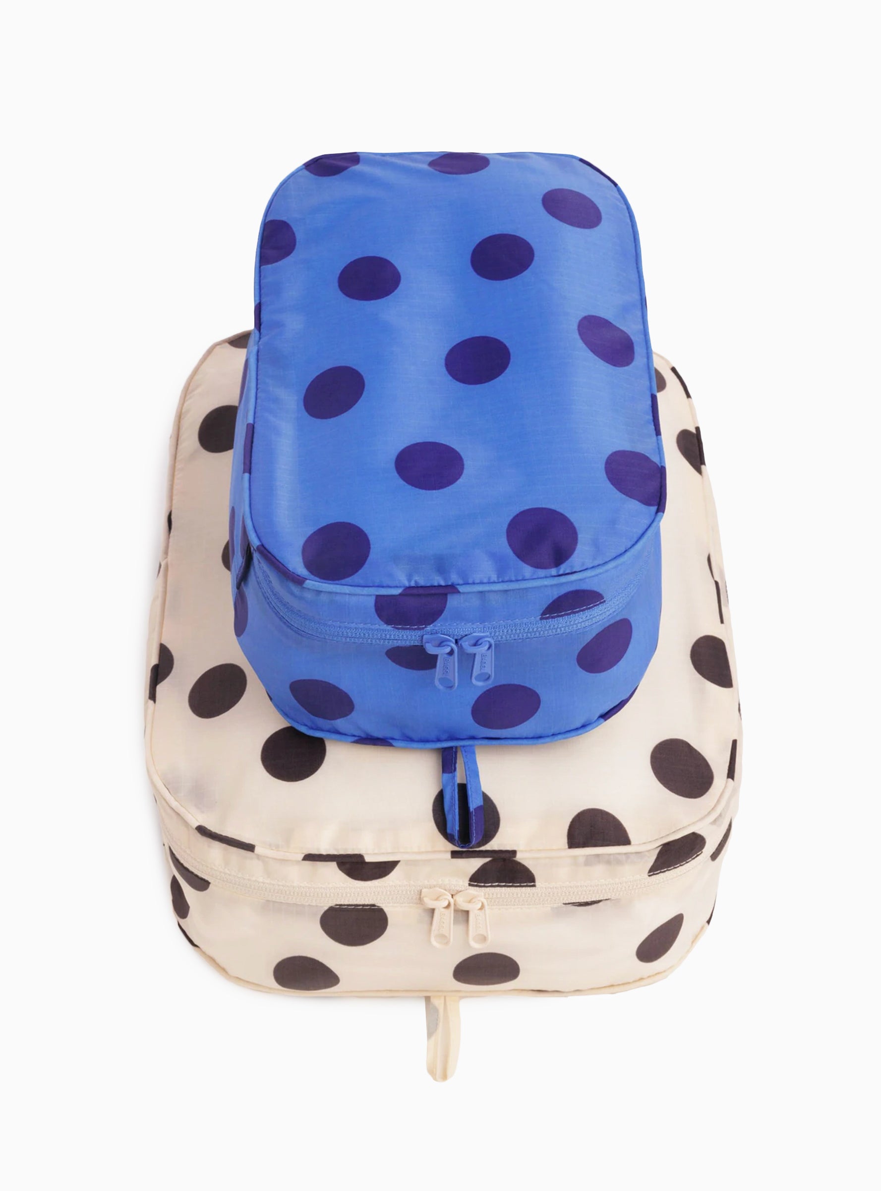 Packing Cube Set - Polka Dot Mix Polka Dot Mix Baggu (front view) at Couverture & The Garbstore