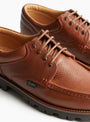 Thiers Shoe Fawn PARABOOT (lace close up) at Couverture & The Garbstore