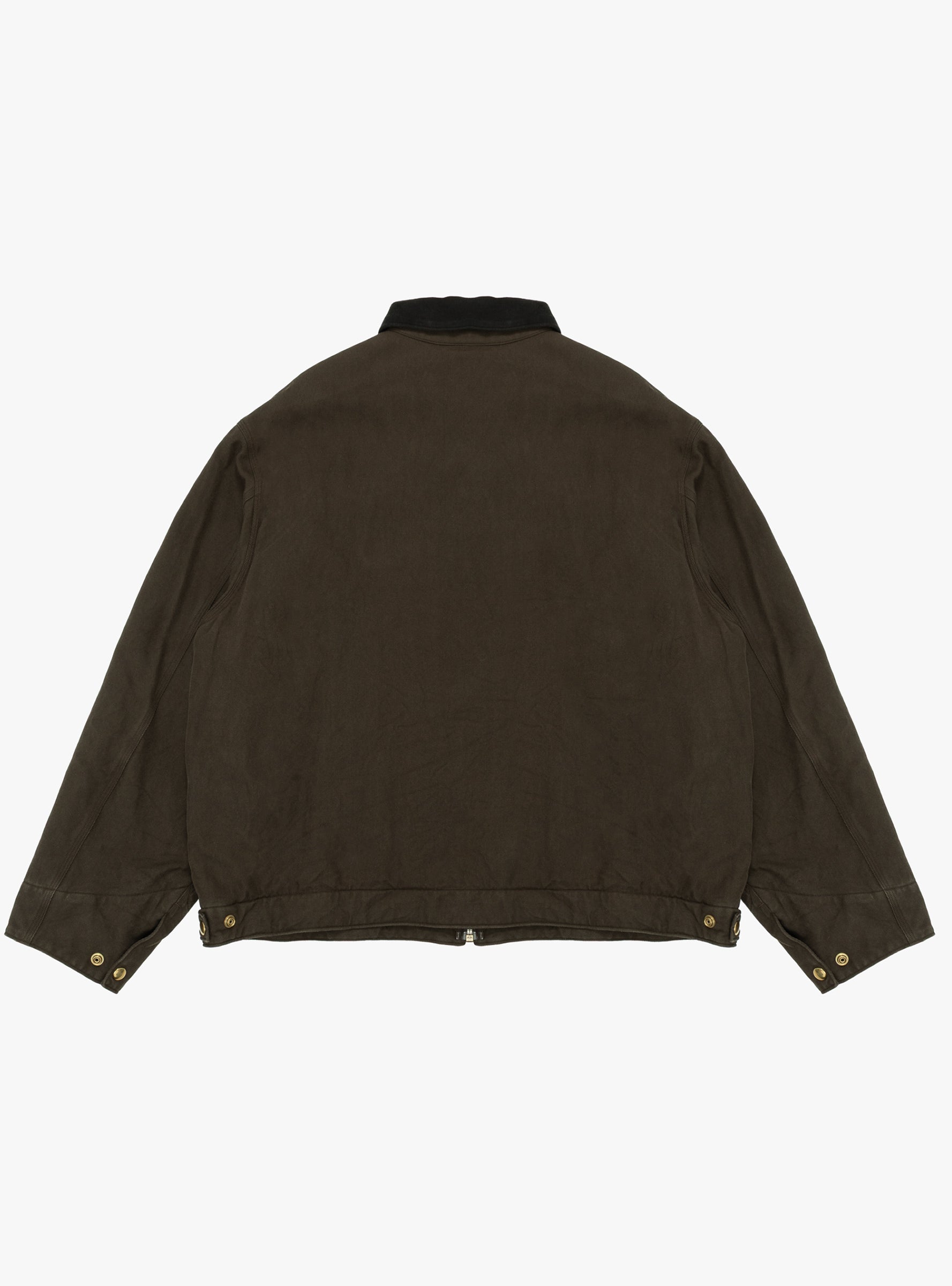 Vintage Silk Cotton Detroit Jacket Brown A.PRESSE (back) at Couverture & The Garbstore