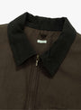 Vintage Silk Cotton Detroit Jacket Brown A.PRESSE (collar detail) at Couverture & The Garbstore