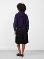 Cotton Hoodie Purple Purple TOGA (model back) at Couverture & The Garbstore