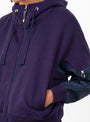 Cotton Hoodie Purple Purple TOGA (model close up) at Couverture & The Garbstore