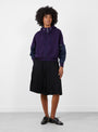 Cotton Hoodie Purple Purple TOGA (model front) at Couverture & The Garbstore