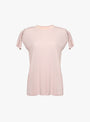 High Twist Smooth Jersey Top Pink Pink TOGA_Front_View at Couverture & The Garbstore