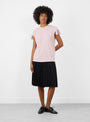 High Twist Smooth Jersey Top Pink Pink TOGA (model front) at Couverture & The Garbstore