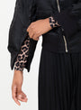 Nylon Twill Blouson Black Black TOGA (zip close up) at Couverture & The Garbstore