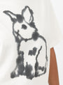 Rabbit_Wolf_T-Shirt_Off_White_Off_White_WILD_ANIMALS_Model_close up at Couverture & The Garbstore
