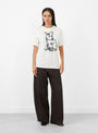 Rabbit_Wolf_T-Shirt_Off_White_Off_White_WILD_ANIMALS_Model_front at Couverture & The Garbstore