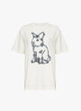 Rabbit Wolf T-Shirt Off White Off White WILD ANIMALS (ghost front) at Couverture & The Garbstore