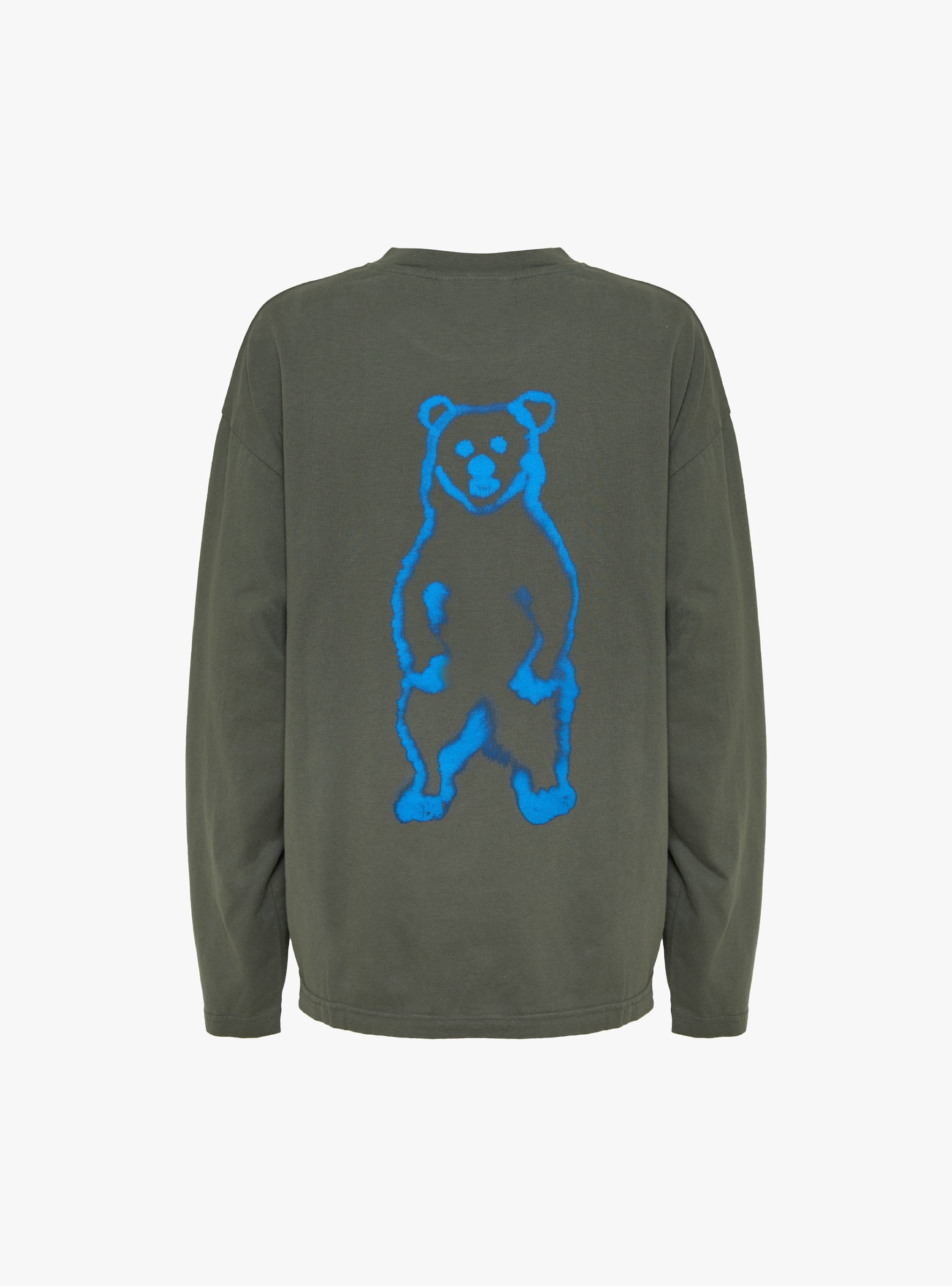 Standing Bears Long Sleeve T-Shirt Green Green WILD ANIMALS (ghost back) at Couverture & The Garbstore