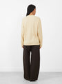 3_Donkeys_Long_Sleeve_T-Shirt_Beige_Beige_WILD_ANIMALS_model_back at Couverture & The Garbstore