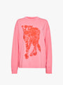 Cheetah Long Sleeve T-Shirt Pink Pink WILD ANIMALS (ghst fornt) at Couverture & The Garbstore
