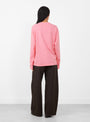Cheetah_Long_Sleeve_T-Shirt_Pink_Pink_WILD_ANIMALS_model_back at Couverture & The Garbstore