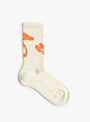 Duck Socks Cream Cream WILD ANIMALS (side view) at Couverture & The Garbstore
