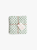 Napkin Set Polka Juniper Polka Juniper SUZETTE (top view folded) at Couverture & The Garbstore