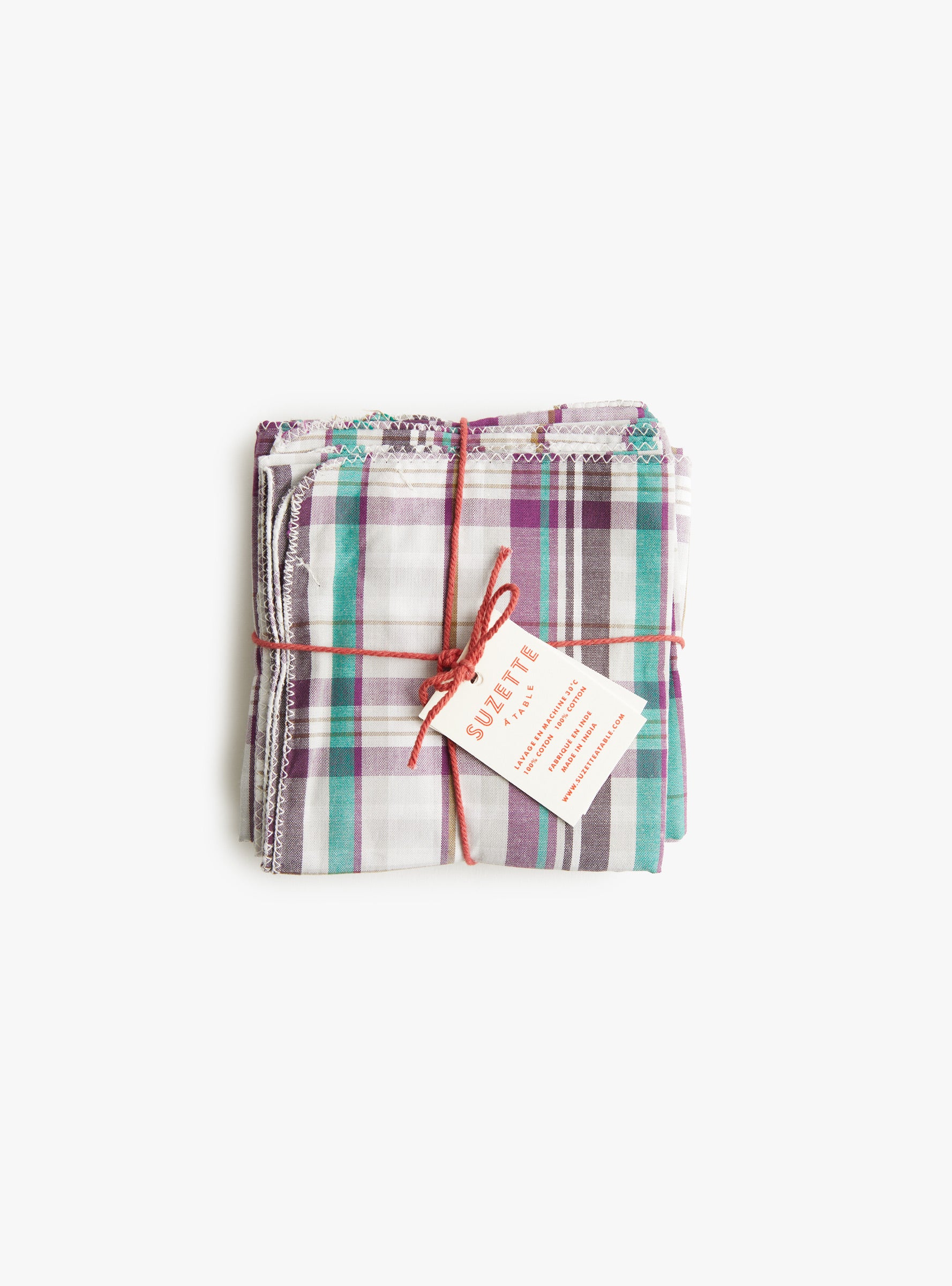 Napkin Set Bise Paisley Bise Paisley SUZETTE (top view folded) at Couverture & The Garbstore