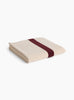 Stripe Bath Towel Burgundy Burgundy HAY_Folded at Couverture & The Garbstore