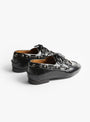 Fringed Leather Loafer Black Black TOGA (back) at Couverture & The Garbstore