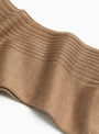 English Socks Dark Camel Camel MARIA LA ROSA (Fabric Detail) at Couverture & The Garbstore