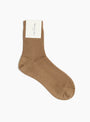 English Socks Dark Camel Camel MARIA LA ROSA (Front) at Couverture & The Garbstore