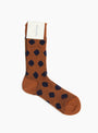 Spot Socks Rust Rust MARIA LA ROSA (Front) at Couverture & The Garbstore