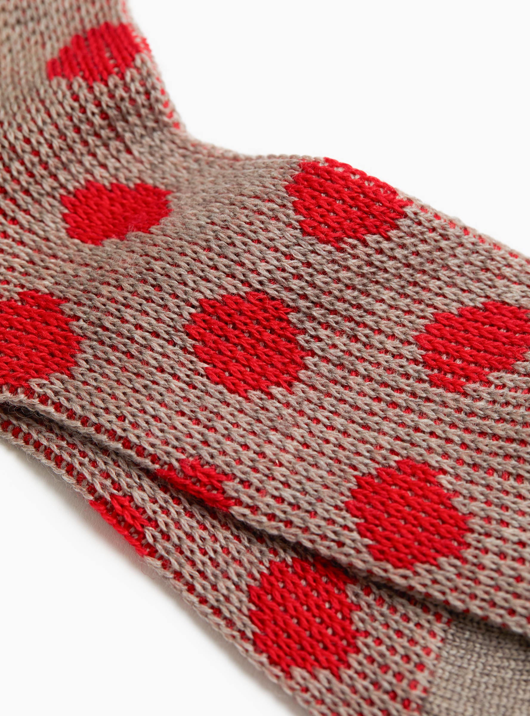 Spot Socks Natural Natural MARIA LA ROSA (Fabric Detail) at Couverture & The Garbstore