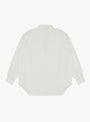 Double Weave Regular Collar Shirt Ecru A.PRESSE (back) at Couverture & The Garbstore