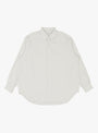 Double Weave Regular Collar Shirt Ecru A.PRESSE (front) at Couverture & The Garbstore