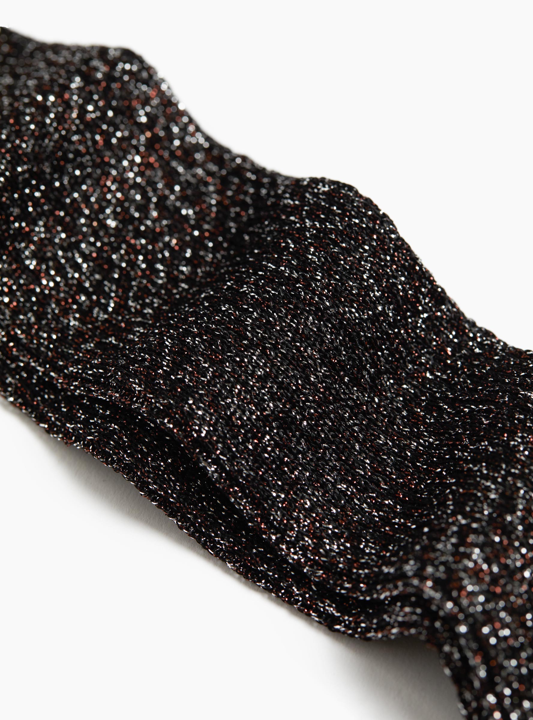 Glitter Socks Black Black MARIA LA ROSA (Fabric Detail) at Couverture & The Garbstore