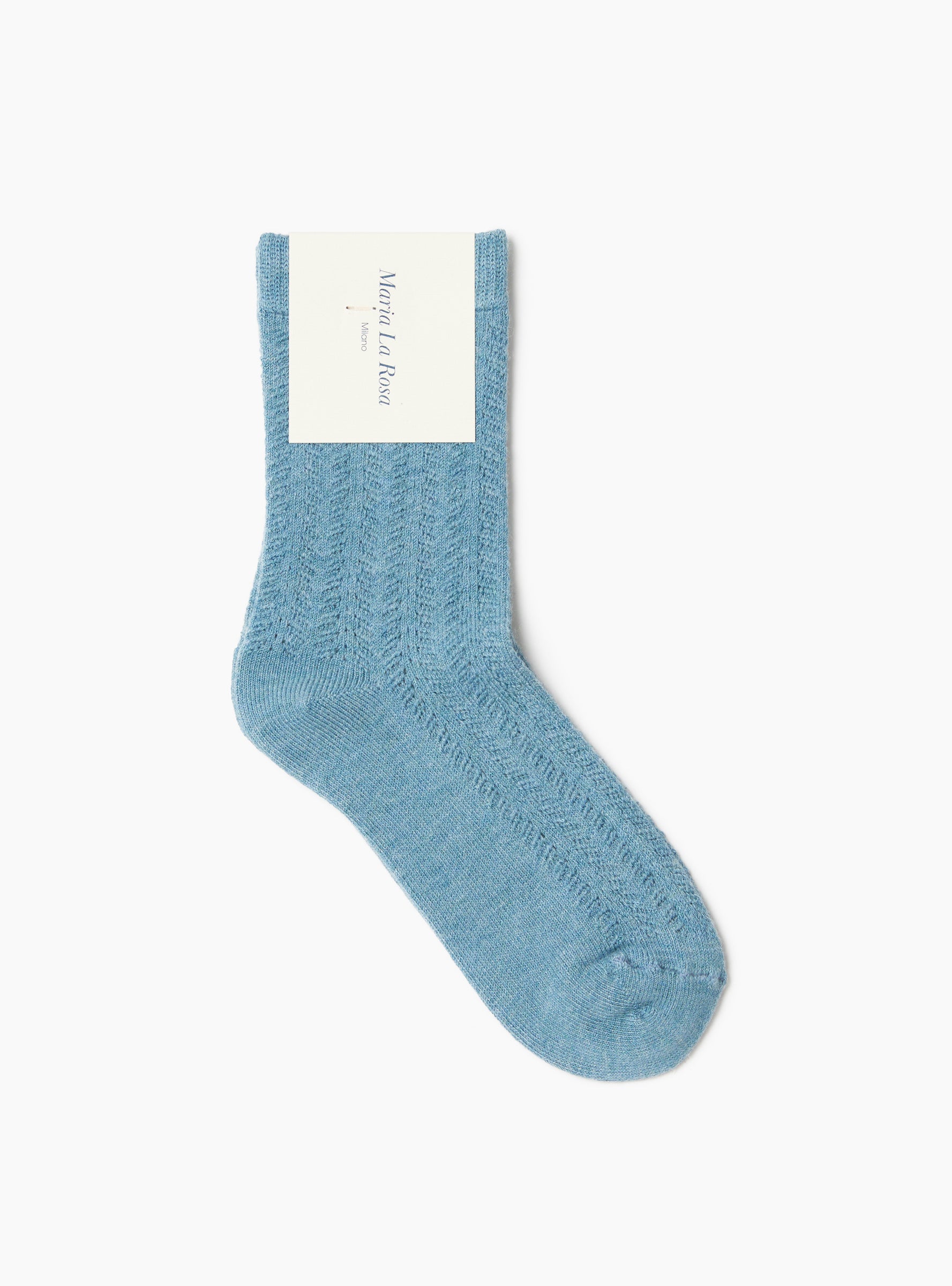 Love Socks Light Blue Light Blue MARIA LA ROSA (Front) at Couverture & The Garbstore