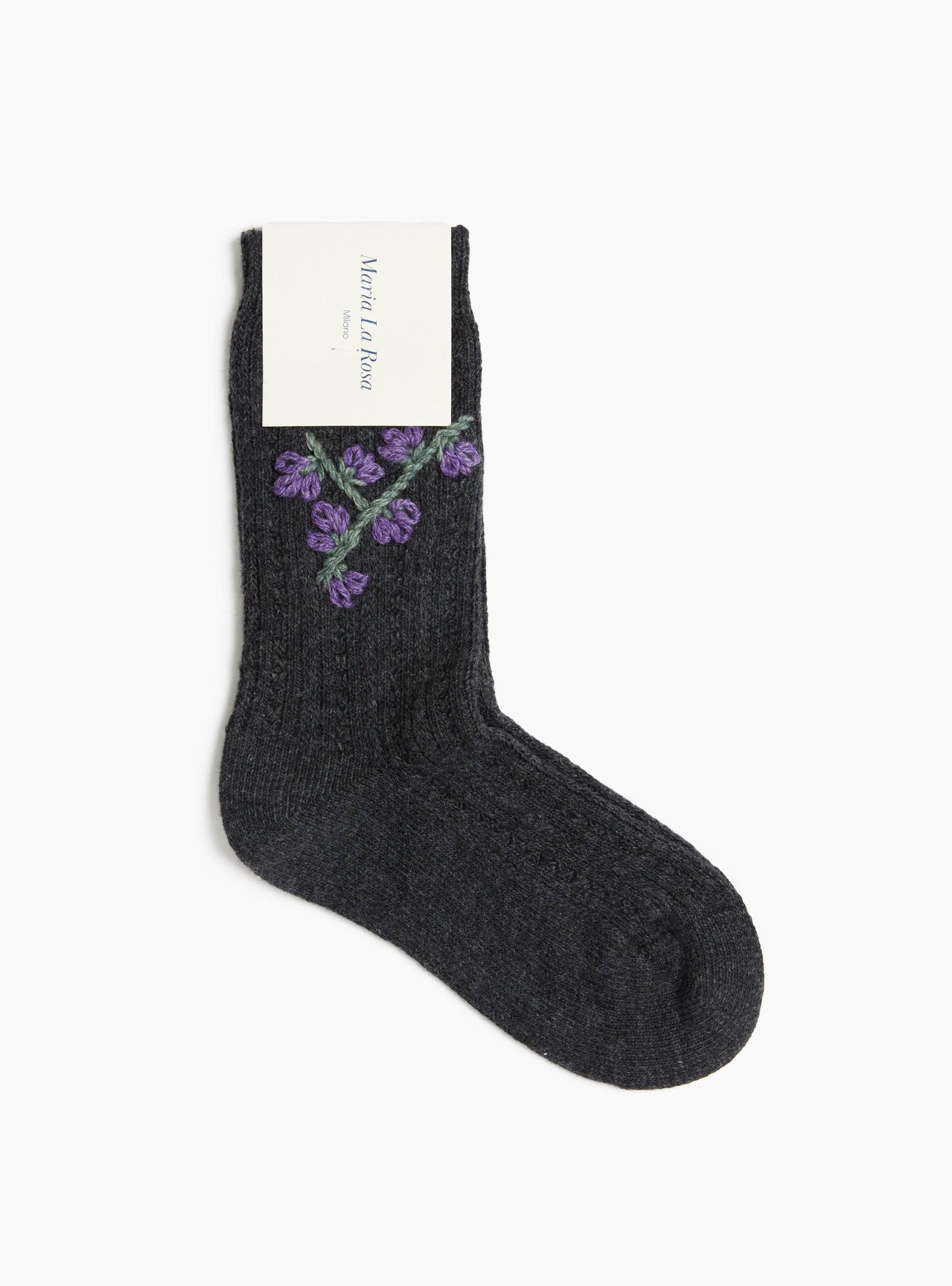Chilly Socks Dark Grey Melange Dark Grey Melange MARIA LA ROSA (Front) at Couverture & The Garbstore