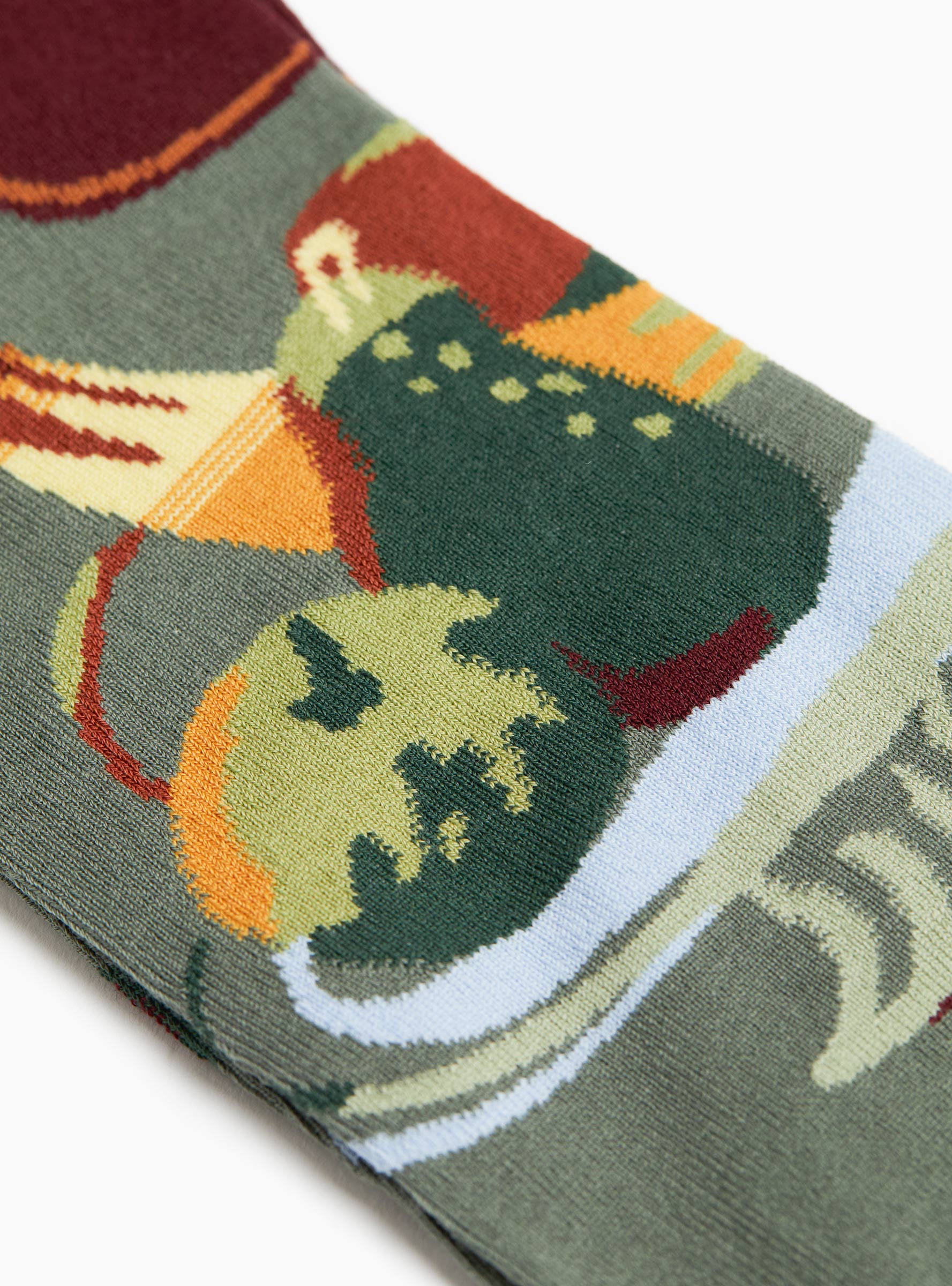 Brunch Socks Verdigris Verdigris BONNE MAISON (Fabric Detail) at Couverture & The Garbstore