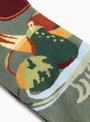 Brunch Socks Verdigris Verdigris BONNE MAISON (Fabric Detail) at Couverture & The Garbstore