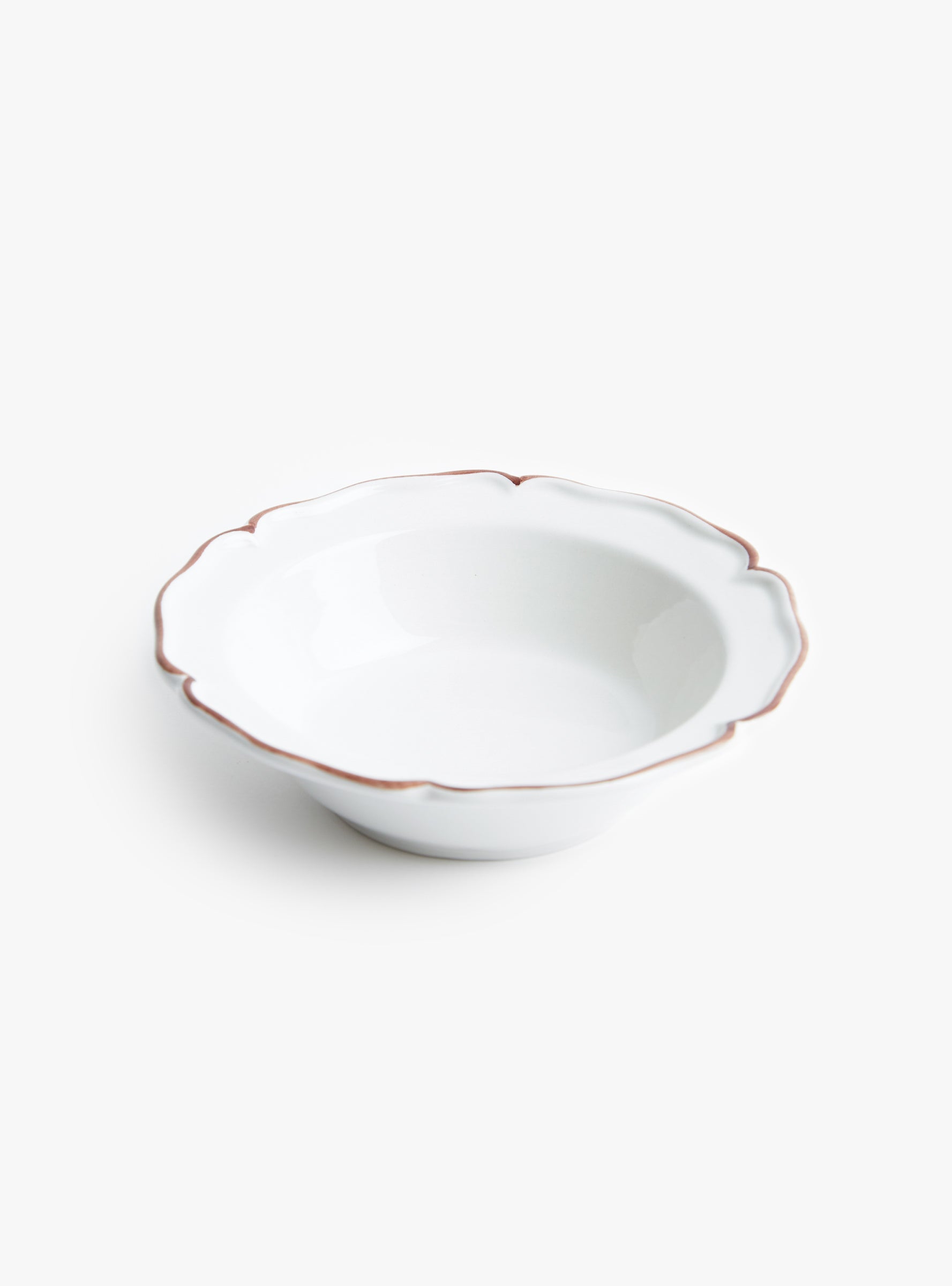 Trattoria Small Bowl 17.5cm White Vicolo (top view) at Couverture & The Garbstore