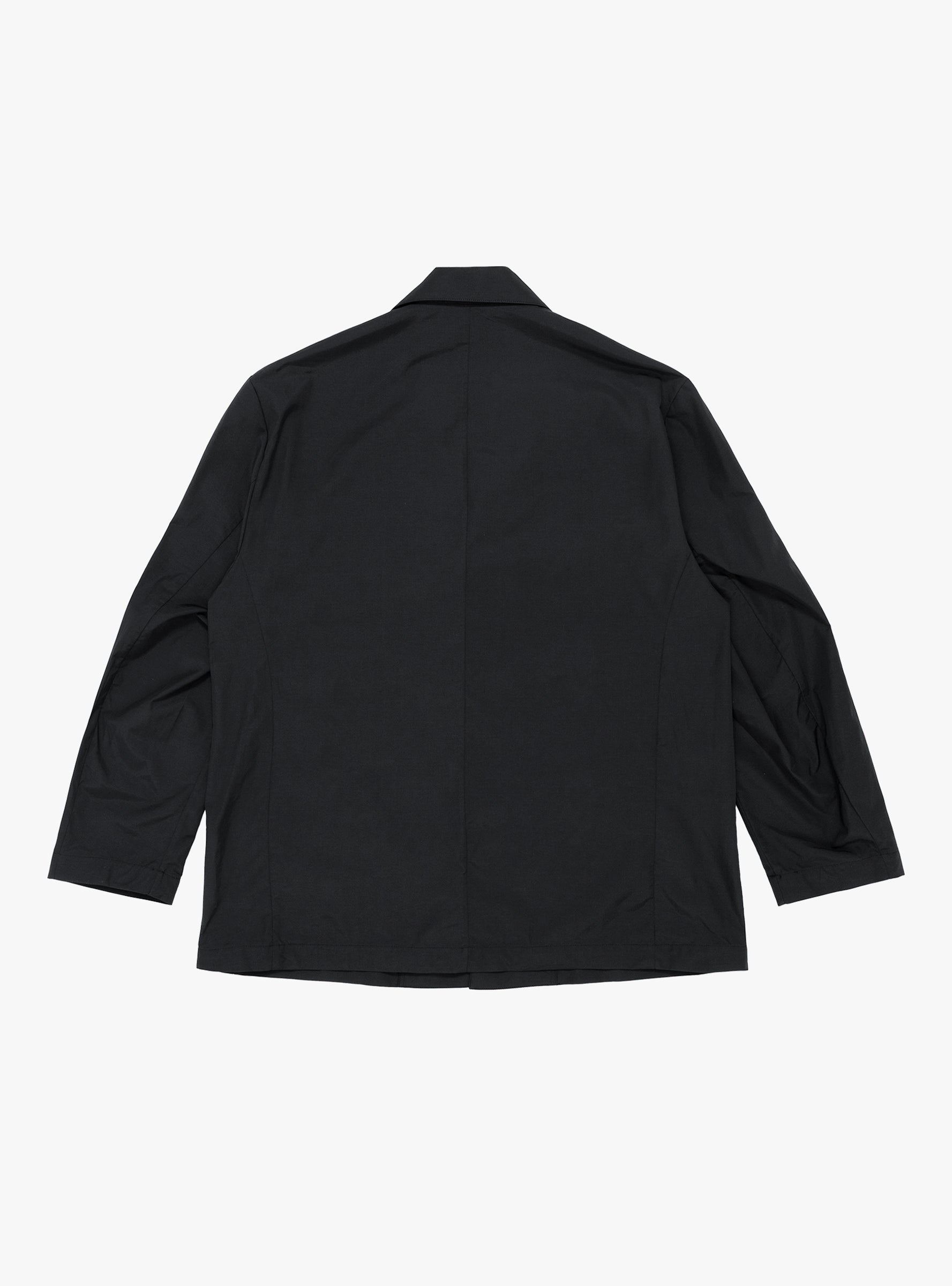 Cotton Nylon Single Breasted Blazer Black SSSTEIN (Back) at Couverture & The Garbstore