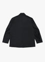 Cotton Nylon Single Breasted Blazer Black SSSTEIN (Back) at Couverture & The Garbstore