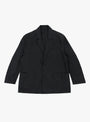 Cotton Nylon Single Breasted Blazer Black SSSTEIN (Front View) at Couverture & The Garbstore