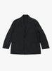 Cotton Nylon Single Breasted Blazer Black SSSTEIN (Front View) at Couverture & The Garbstore